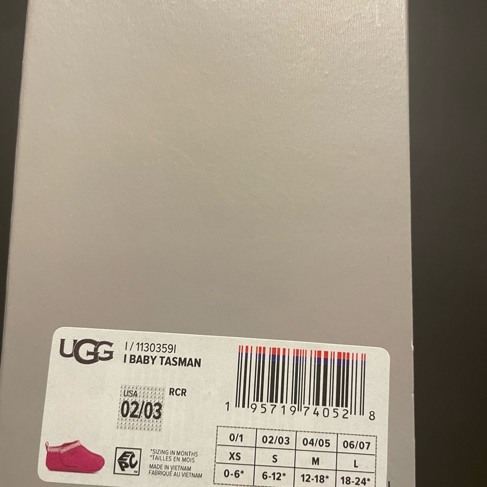 UGG Baby Tasman Booties in Bright Pink
